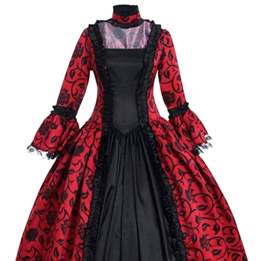 Abaowedding Rococo dress Large velvet and tafetta